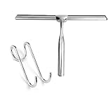 Duschabzieher Fenster Glaswischer Schaber Reiniger mit Haken Badezimmer Spiegel Wischer Schaber Glasreinigung Zubehör