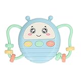 3 In 1 Baby Musical Educational Tragbarer Elektronischer Instrumentengeschichte, Lautstärkeregelung, Interaktiver Spielzeug für Manuelle Augenkoordination, Kunststoffmaterial (Blue)