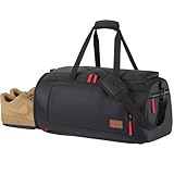Lifewit 40L Sporttasche Herren, Reisetasche Rucksack mit Schuhfach und Nassfach, Gym Tasche, Wasserdicht Trainingstasche für als Handgepäck auf Flügen, Sport, Fitness, Reisen, Schwarz