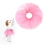 Telooco Welpen Tutu Rock Hochzeitskleid für Hunde Ballett Tütü Rosa Ballerina TüTü Rock Kleine Hunde und Haustiere Welpen Hochzeitskostüm für Geburtstagsfeiern Hochzeitsfoto Kostüme (L)