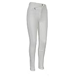 Discount Pet Accessories Herren Reithose, weich, dehnbar, Weiß, Schwarz und Marineblau 28 weiß
