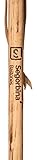 Personalisierbarer Wanderstock aus Holz, leicht und robust, mit Halteseil und Metallkappe, 125 cm