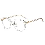 Cyxus Blaulichtfilter Brille Ohne Stärke Herren Damen Mode Computer Schutzbrille Bildschirmbrille Gaming Brille 8197 (Transparenter Rahmen)
