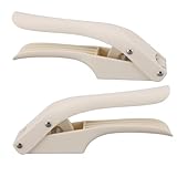 SIXRUN Küche Knoblauchpresse, 2 in 1 Knoblauchschneider, Kompakt und Einfach zu Bedienen, Premium -PP -Kunststoff, Multifunktionales Design für Knoblauch (WHITE)