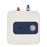 ThermoMate ES10DE druckfest Kleinspeicher, Untertischboiler 10 Liter Unterschrank, 2000 W, mit Stecker 230V, für Waschbecken, Küche und Badezimmer