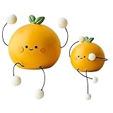 Doiyislem Figuren Für Wohnkultur - Süße Hampelfigur | Kunst Skulptur Niedliches Frucht Deko Für Wohnzimmer Garten Geburtstagstisch Schreibtisch Küche Schlafzimmer Badezimmer