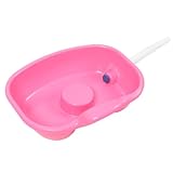 Holibanna 1 Set Shampoo Waschbecken Für Bettlägerige Haarwaschbecken Haarwaschtablett Home Haarwaschbecken Haarwaschablage Haarwaschschüssel Nachttisch Haarwaschbecken Kunststoff Rosy