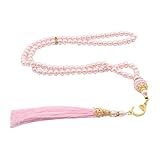 LUDAKE 6 mm, 99 Glasperlen, türkischer Stil, Rosenkranz, islamische Gebetsperlen, Armband für Damen, Schmuck, Zubehör, Geschenk, Glas