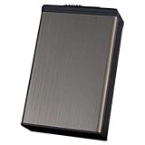 HONITANO Metall Zigarettenbox mit Schiebedeckel Robust Druckfest Feuchtigkeitsgeschützt Kompakt Tragbar für Herren Praktische Aufbewahrung für Lose Zigaretten