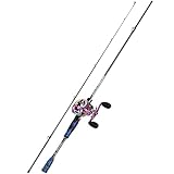 Sougayilang MX-2 Wurfangelrute und Baitcastrolle Combo, 1,8m/2,1m Baitcaster Combo - Raubfisch-Angelset für Hecht, Barsch, Zander-1.8Z-R