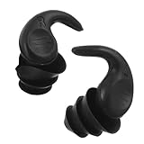 WOFASHPURET Schwarze Silikon Ohrstöpsel mit Aufbewahrungsbox Flexible Gehörschutzstöpsel für Schlaf Konzert und Schwimmen Wiederverwendbar Geräuschreduzierend Bequem für Erwachsene