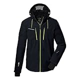 killtec Herren Skijacke/Funktionsjacke mit abzippbarer Kapuze und Schneefang KSW 44 MN SKI JCKT, schwarz, 3XL, 38698-000