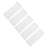 TEHAUX 1 Satz Kein Gießkleber Runde Bänder Runde Aufkleber Klebeband Doppelseitig Bürozubehör Office Zubehör Kein-spur-aufkleber Klebebänder Acryl Mit Hoher Viskose Transparent 5blätter