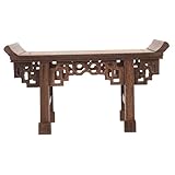 DOITOOL Holzständer für Blumenvasen und Pflanzen Rechteckiger Stabiler Blumensäule für Innen Multifunktionaler Holzsockel für Pflanzentöpfe Fischschalen und Dekorationen Kleiner