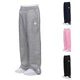 ​Herren Kinder Jogginghose Sweatpants Baumwolle Weite Baggy Breite mit Elastische Bund & Zwei Seitentaschen Warme Herbst Winter Sporthose mit Kordelzug Lounge Bequem Zweiteiliges Set Hoodie und Hose
