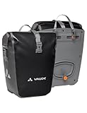 VAUDE Fahrradtaschen für Gepäckträger Aqua Back 2x24L in schwarz 2 x Hinterradtaschen wasserdicht, Fahrrad Gepäckträgertasche hinten, einfache Befestigung – Made in Germany
