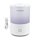 Noaton Essential Luftbefeuchter, 3,3L Top-fill, 33H Laufzeit, 7-Farben-Nachtlicht, Leiser Raumluftbefeuchter, 360°Drehbare, für Kinderzimmer und Pflanzen Schlafzimmer