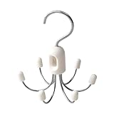 Hoodie-Kleiderbügel – 360° drehbarer Haken-Organizer, multifunktionaler Hut- und Kleiderbügel mit 6-Krallen-Design, stanzfreier Schrankhaken | für Taschen, Schals, BHs, Geldbörsen, Schlafzimmer