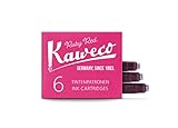 Kaweco Füller Tintenpatronen Ruby Red für Patronen-Füller mit kurzen Standardpatronen I 6 Füllerpatronen für Tintenpatronen Füller vieler Markenenhersteller I Tinte für Füller Rubinrot