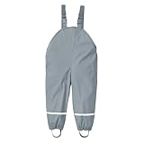 Unisex Kinder Matschhose Regenlatzhose Ungefüttert Wind-und wasserdichte Regenhose Regenbekleidung Wathose regenhosen für Jungen wasserdicht matschanzug Regenjacke für Mädchen Jungen