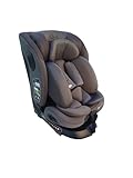 Kinderkraft I-GROW 2 PRO Kindersitz 0-36 kg, I-SIZE 40-150 cm, 360 grad drehbar, Kinderautositz mit Isofix station, FWF und RWF, Verstellbare Kopfstütze/Rückenlehne mit Liegeposition, Beige