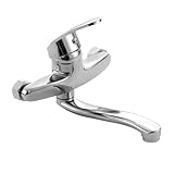 Trintion Wandmontage Küchenarmatur Mixer Wasserhahn Küchenspüle Heiß Und Kalt Verchromt Einhand-Mixer Wasserhahn