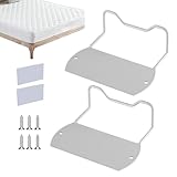 Matratzen-Gleit-Stopper, Bettstopper, um ein Verrutschen zu verhindern, 2 x Matratzenhalterungen, Halterung mit 2 Dichtungen, Anti-Rutsch-Halterung für Holz, Metall, Bettgestell, Sofa-Platte