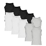 Fruit of the Loom Valueweight Athletic Vest Unterhemd 10er-Pack Herren, 4xSchwarz+3xWeiß+3xGrau, M