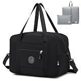 SPAHER Handgepäck Tasche 40x30x25 Eurowings Faltbare Reisetasche Flugzeug Sporttasche Damen Herren Duffle Bag Wasserdicht Weekender Handtaschen Hand Luggage Gym Fitness Bag mit Reise-Kulturbeutel