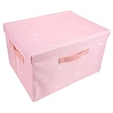 Abaodam 1Stück Faltbare Aufbewahrungsbox Große Organisationsbox mit Staubschutz und Griffen Praktische Kleider und Magazinsammlung für Schlafzimmer Kinderzimmer und Büro