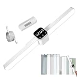 Unter Schrankbeleuchtung Magnetische Halterung, LED unter Schrankbeleuchtung Magnetisch, Kleiderlampe, 3 Farbtemperatur unter Schranklichtern LED -Kleiderschranklampe mit Uhr für Küchentreppen
