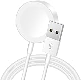 2025 Neueste Apple Watch Ladestation, USB-A Schnellladegerät Kabel Cable, Tragbare Uhr Kabel,【MFi-Zertifiziert】Magnetische Induktives Ladekabel, Kompatibel mit iWatch Series 9/8/SE/7/6/5/Ultra/4/3/2/1