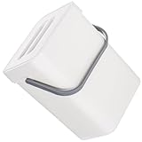 NUOBESTY Hängender Küchen Mülleimer mit Deckel Kleiner Müllbehälter aus Geschmacksneutralem Material zur Türmontage Praktischer Abfallsammler für Küche Bad und Büro
