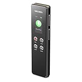 MECHEN 128GB Diktiergerät Digital, One-Touch-Aufnahme, Sprachsteuerung, 1536kbps Tragbares Voice Recorder mit Mikrofon, USB C, für Interviews/Klassen/Meeting (V01)