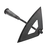 Mipcase Hacke Gartenarbeit gemüsegarten zubehör Werkzeug Gartengeräte Gartenzubehör Garten Kantenschneider Eisen Silver