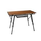 Fokebel Campingtisch Klappbar, Aluminium Camping Tisch Faltbar, Falttisch Camping Höhenverstellbar Tragbar, Größe 90 x 53CM