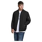 JACK & JONES Herren Jjerush Ps Noos Bomberjacke, Schwarz, 3XL EU