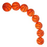 ERINGOGO 8 Stück Teiliges PU Stressbälle Mini Basketballs Weiche Schaumstoffbälle zum Stressabbau für Erwachsene als Entspannungsspielzeug und Sportparty Zubehör