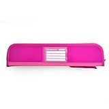 office box Colorline Federmäppchen für Flöten aus Polypropylen mit verstärkten Kanten, Reißverschluss, Griff und ID, fuchsia, Flötenhalter
