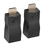 Gucagle HDMI Repeater 30m HDMI zu RJ45 Extender Converter unterstützt 4K 2K HDPC über Cat5e Cat6 Cable Plug and Play Hot Swappable