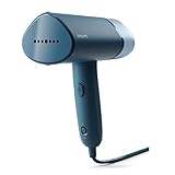 Philips 3000-Serie Tragbarer Dampfglätter - 1000 W, Kompakt und Faltbar, 100ml Wassertank konstante Dampfleistung 20 g/min, Kein Bügelbrett erforderlich, Blau (STH3000/20)