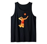 Volleyball in the sunset Herren Beachvolleyball Tank Top