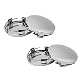 4 STK Nabendeckel 60mm,Universal ABS Radnabenkappen,Radnabendeckel Felgendeckel Hochwertiges,Felgenkappen,Radnabenabdeckung Polierte Oberfläche für Vw BMW Mercedes Audi Skoda(Silber,Od 60mm Id 56mm)