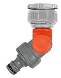 Gardena Winkelhahnstück: Anschluss für 26,5 mm (G 3/4 Zoll)-Wasserhahn mit 33,3 mm (G 1 Zoll)-Gewinde & 21 mm (G 1/2 Zoll)-Wasserhahn mit 26,5 mm (G 3/4 Zoll) Gewinde (2999-20)