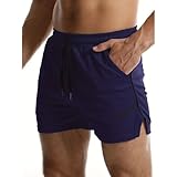 DUHENWU Herren Shorts Sommer Kurze Hosen Basic Kordelzug Retro Tennishose Elastische Taille Gym Sweatshorts Bequeme Running Gym Sporthose Mit Taschen Trainingshose Atmungsaktiv Sportshorts