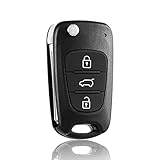 3 Tasten Gehäuse der Fernbedienung Typ Messer für Hyundai i10 i20 i30 ix20 ix35 und Kia Ceed Soul Sportage Venga - Auto Schlüsselgehäuse Pilot Autoschlüssel