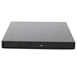 Fdit Optisches Laufwerksgehäuse, externes USB 9,5 mm SATA Optisches Laufwerksgehäuse DVD/Combo/DVD Externes Gehäuse für Festplattengehäuse Box Computer Laptop Storage Kit, Schwarz