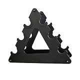 Hantelständer aus Stahl, Hantelständer mit 3-stufigem Gewichtshalter, Hantelhalter für Hanteln von 1-20 lb, Hantelständer für Fitnessstudio, Büro, Wohnzimmer, Balkon