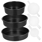 Alipis 3 Stück Kuchenform Runde Backformen Für Kuchen Antihaftbeschichtete Backform Schichtkuchen Backformen Backformen Backformen Für Den Haushalt Backformen Für Mehrschichtige