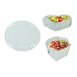 Tragbarer faltbarer Futternapf für Reisen, Camping und Picknick-Mahlzeiten, faltbares Geschirr, Küchenaufbewahrung